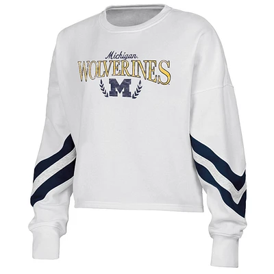 NCAA Michigan Wolverines Womens Crew Fleece Sweatshirt