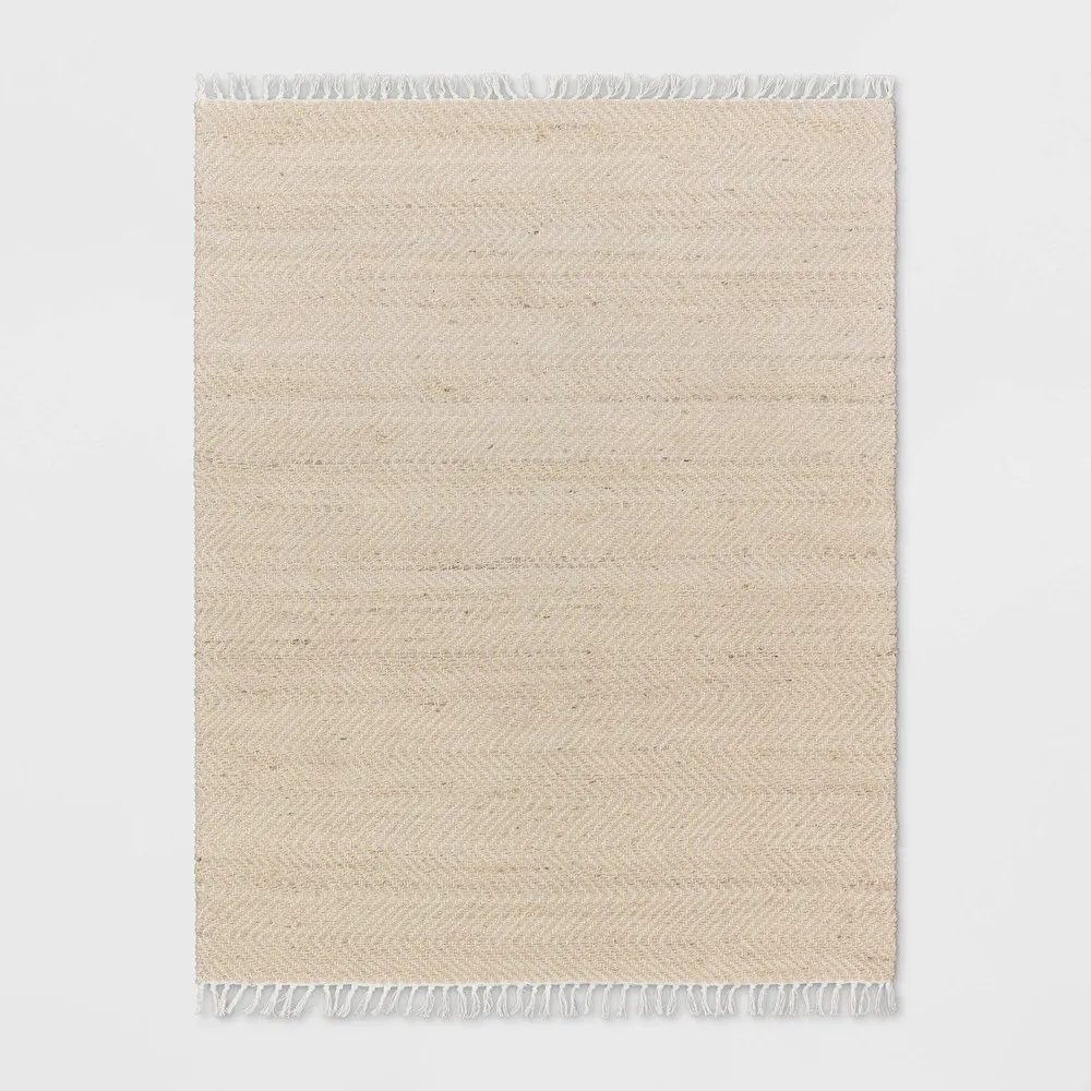 Handloom Woven Area Rug Natural/Ivory - Threshold