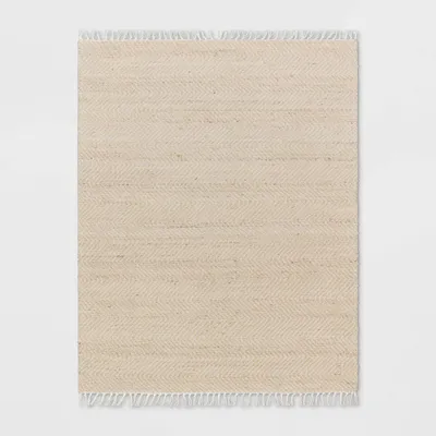 Handloom Woven Area Rug Natural/Ivory - Threshold