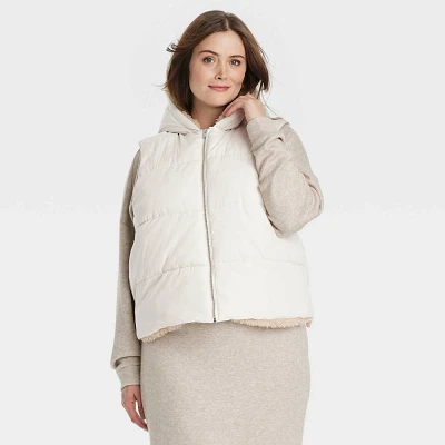 Womens Faux Fur Puffer Jacket