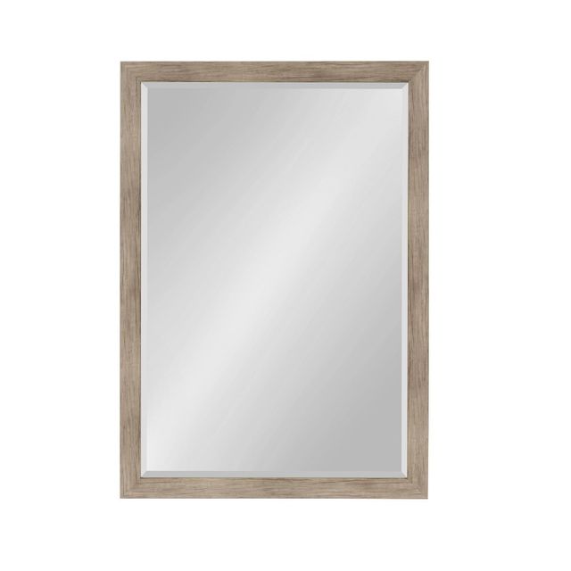 27 x 39 Beatrice Framed Wall Mirror Rustic Brown - DesignOvation