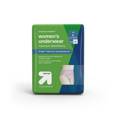 Incontinence Underwear for Women - Maximum Absorbency - L - 18ct - up & up