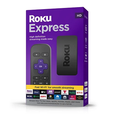 Roku Express HD Streaming Device with High-Speed HDMI Cable, Standard Remote, and Wi-Fi