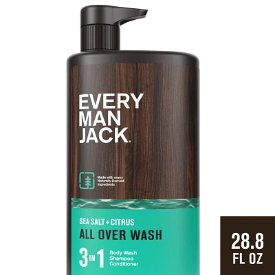 Every Man Jack Sea Salt + Citrus Mens 3-in-1 All Over Wash - 28.8 fl oz