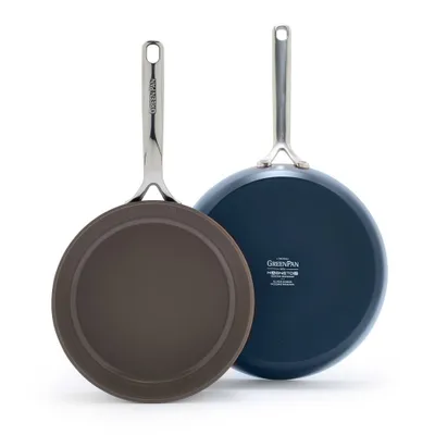 GreenPan GP5 Hard Anodized Healthy Ceramic Nonstick 2pc Frypan Set 9.5 and 11 PFAS-Free