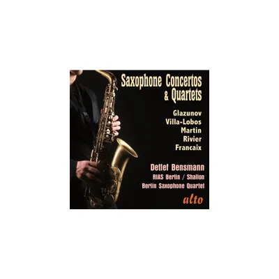 RIAS Berlin - Saxophone Concertos & Quartets; Glazunov, Villa-Lobos, Martin, Rivier (CD)