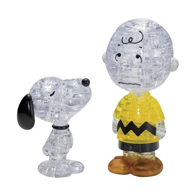 Bepuzzled Peanuts Snoopy & Charlie Brown 3D Crystal Puzzle 77pc