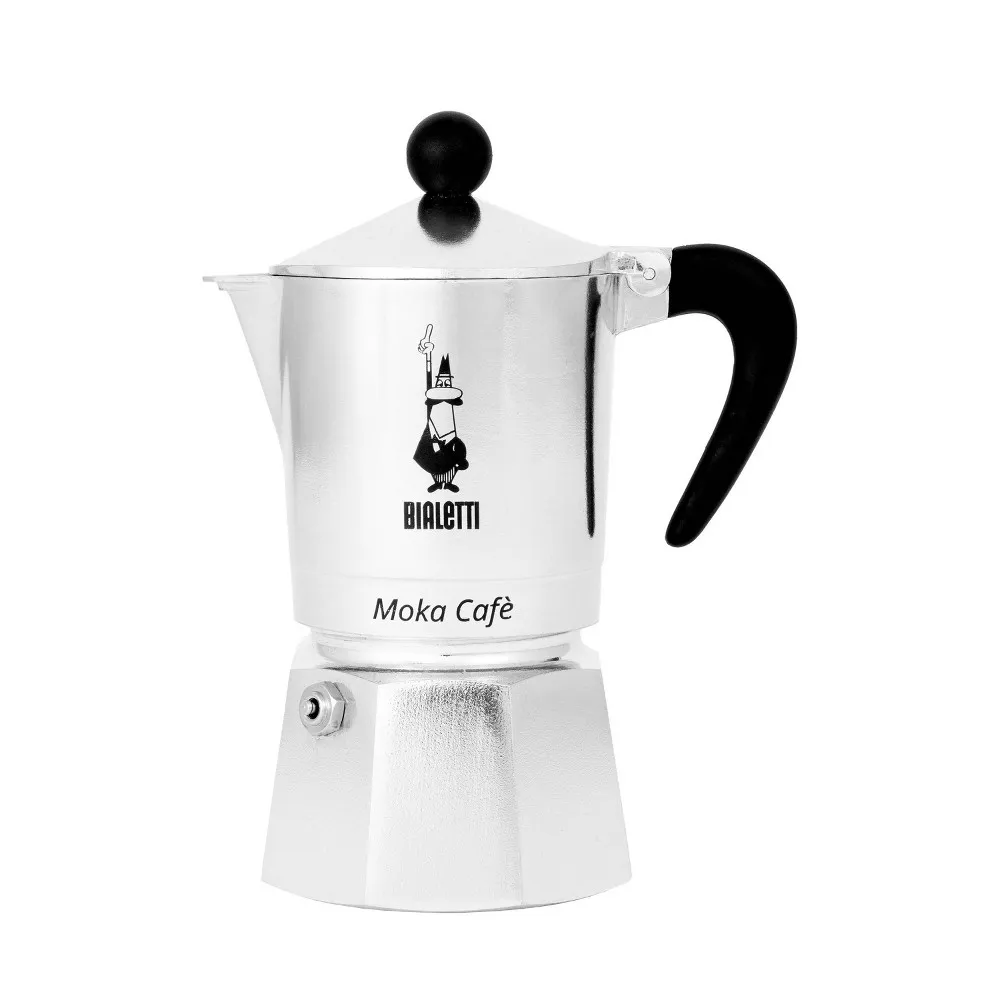 Stovetop Espresso Moka Coffee Maker: Milano - Black 3 cup
