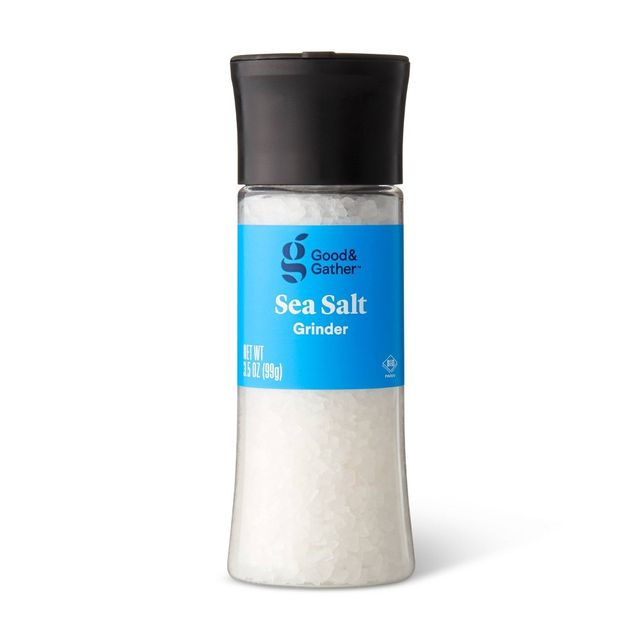 Sea Salt with Grinder - 3.5oz - Good & Gather