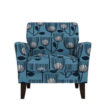 Adrian Flared Armchair Blue Modern Tulip - Handy Living