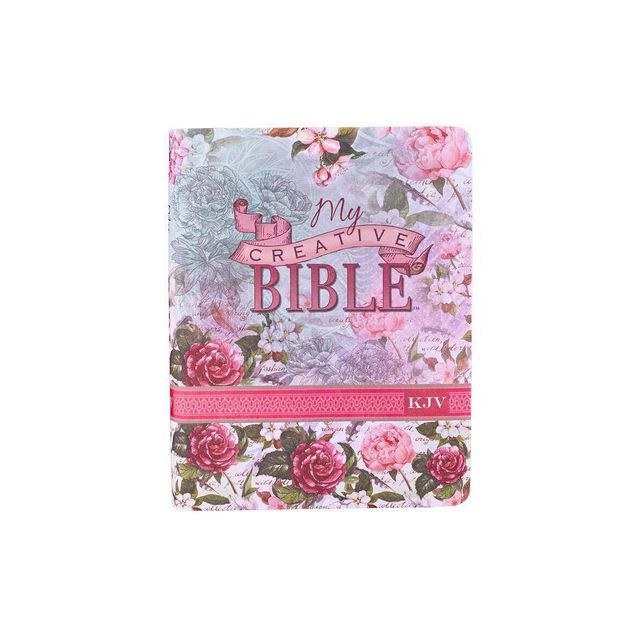 KJV Holy Bible, My Creative Bible, Faux Leather Flexcover - Ribbon Marker, King James Version, Pink Floral - (Hardcover)