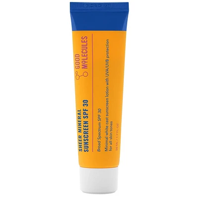 Good Molecules Sheer Mineral Face Sunscreen - SPF 30 - 1.7 fl oz