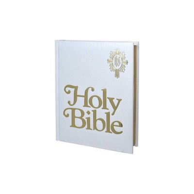 New Catholic Bible Family Edition (White) - (Hardcover)