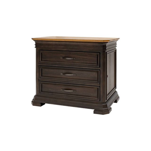 Sonoma File Cabinet Brown - Martin Furniture: Antique Bronze Hardware, No Assembly Required