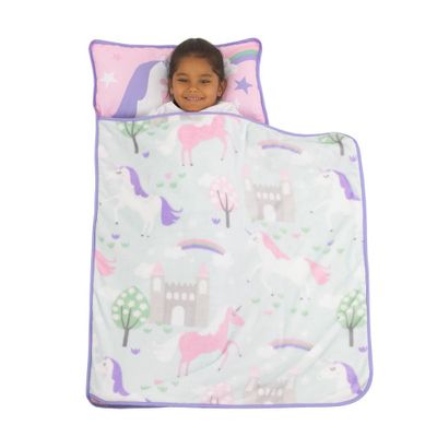 Toddler Everything Kids Unicorn Nap Mat with Pillow and Blanket