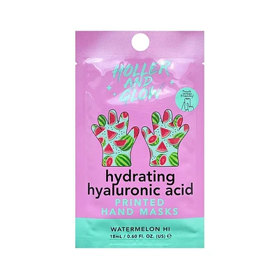 Holler and Glow Ultra Hydrating Slugging Hand Mask - Watermelon Hi - 0.60 fl oz