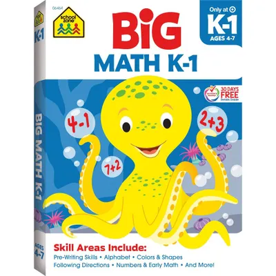 Big Math K-1 - Target Exclusive Edition - by School Zone (Paperback)