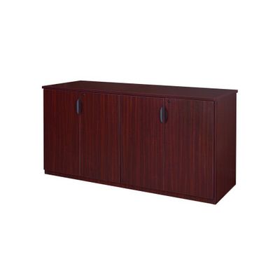 Regency 72 Legacy Office Storage Cabinet Buffet Mahogany: Wood Frame, 4-Door, 4-Shelf Printer Stand