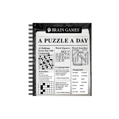 Brain Games - A Puzzle a Day - by Publications International Ltd & Brain Games (Spiral Bound)