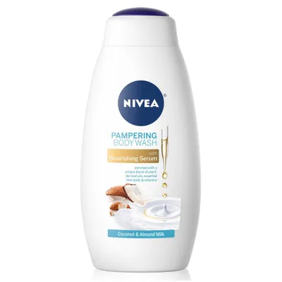 Nivea Coconut and Almond Milk Pampering Body Wash for Dry Skin - 20 fl oz