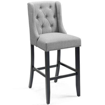 Baronet Tufted Button Upholstered Fabric Barstool  - Modway