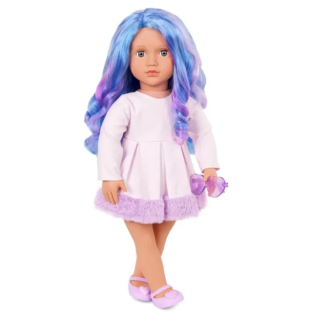 our generation purple dress Our Generation Veronika 18 Fashion Doll with Blue/Purple Hair
