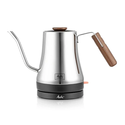 Melitta 20oz Precision Pour X Kettle with Gooseneck Spout: Stainless Steel Pour Over Coffee & Tea Kettle, 1100W