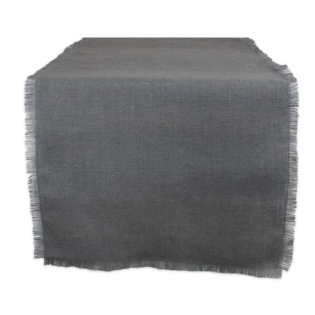 48 x 15 Jute Table Runner Gray - Design Imports