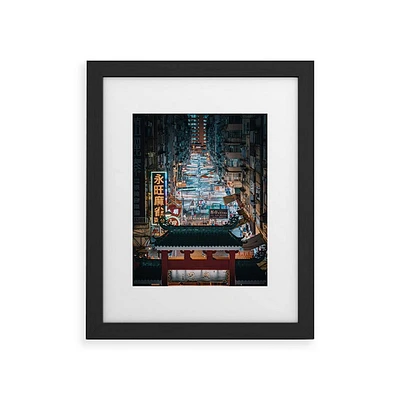 Deny Designs 8x10 Tristan Zhou Hong Kong Market Street: Modern Wall Canvas, Digital Art Print