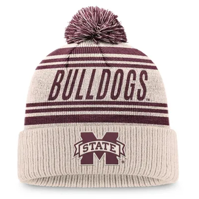 NCAA Mississippi State Bulldogs Cuffed Pom Beanie