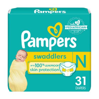 Pampers Swaddlers Active Baby Newborn Diapers Size 0 - 31ct