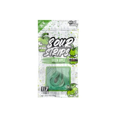 Sour Strips Green Apple Candy - 3.4oz