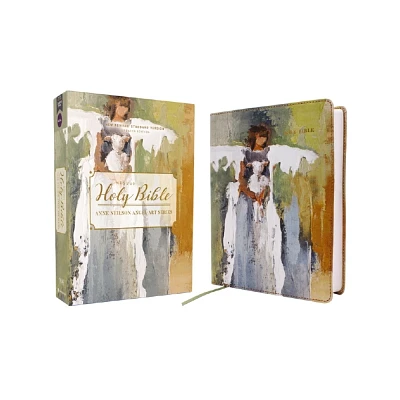 Nrsvue, Holy Bible, Anne Neilson Angel Art Series, Leathersoft, Multi-Color, Comfort Print - by Zondervan (Leather Bound)