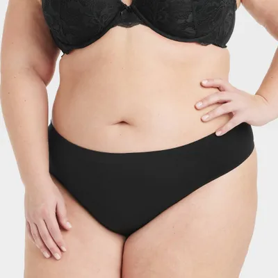 Women Seamle Thong Underwear - XXL: Spandex