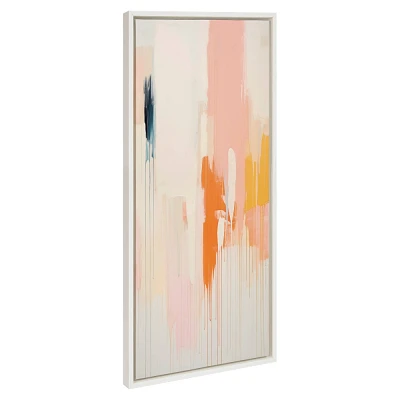 Kate & Laurel All Things Decor 18x40 Sylvie Fiesta Abstract Framed Canvas by Amy Lighthall White