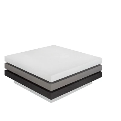 Brassex Riley Rotating Coffee Table White/Gray/Black