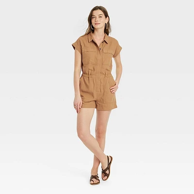 Women Short Sleeve Romper