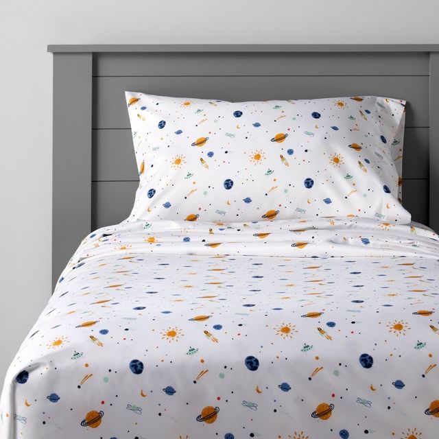 Space Microfiber Kids Sheet Set - Pillowfort: Boys Bedding, Outer Space Theme