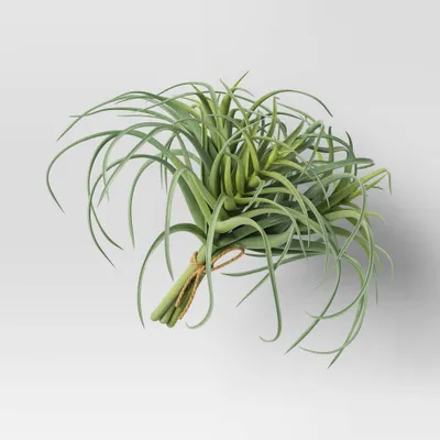 Air Plant Mini Stem Bundle - Threshold: Faux Succulent Decor, Indoor Artificial Leaf Sprays, 7 Height