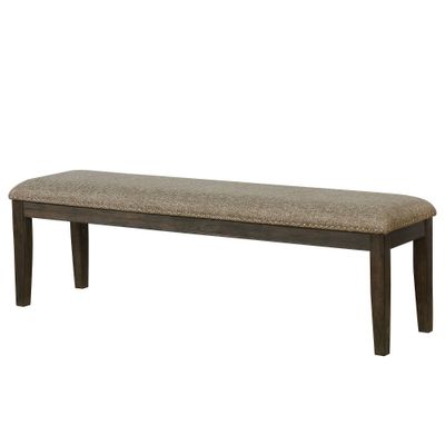 63 Lemieux Upholstered Dining Bench Brown - HOMES: Inside + Out