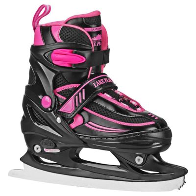 Lake Placid SUMMIT Adjustable Ice Skate Black/Pink