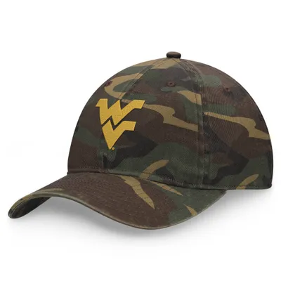 NCAA West Virginia Mountaineers Camo Unstructured Washed Cotton Hat