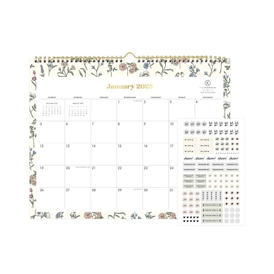 The Everygirl Planner 2025 Wall Calendar 12.01x15.04 Jenna Jean