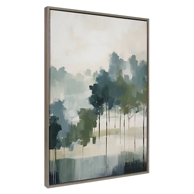 Kate & Laurel All Things Decor 31.5x41.5 Sylvie Whispering Trees I Framed Canvas by Amy Lighthall Gray