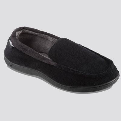 Isotoner Mens Microterry Jared Moccasin Slippers