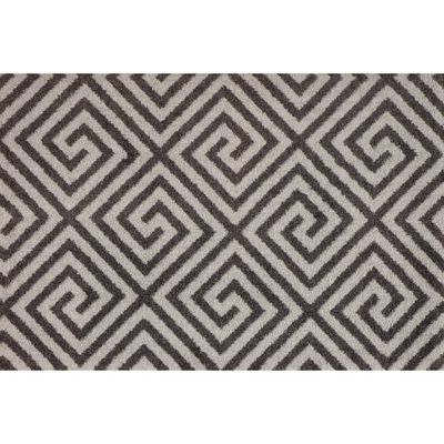 2x3 ColorStar Greek Grid Doormat Charcoal Gray - Bungalow Flooring