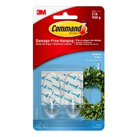 Command Medium Sized Decorative Hooks Clear