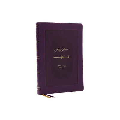 KJV Holy Bible: Giant Print Thinline Bible, Purple Leathersoft, Red Letter, Comfort Print: King James Version (Vintage Series) - by Thomas Nelson