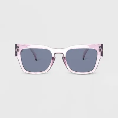 Womens Plastic Square Sunglasses