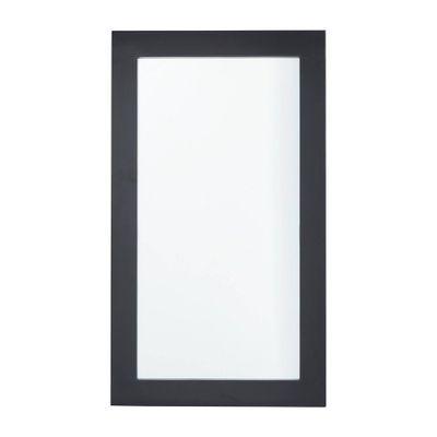 42 x 24 Contemporary Wood Wall Mirror Black - Olivia & May: No Assembly, Indoor Use